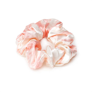 Blissy Rose White Marble Silk Blissy Scrunchies Detail –