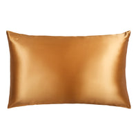 Blissy Queen Gold Pillowcase Lifestyle – Mulberry Silk