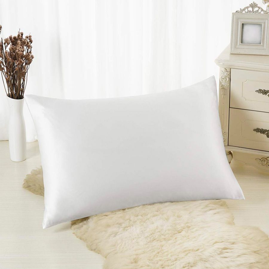 blissy white mulberry silk pillowcase