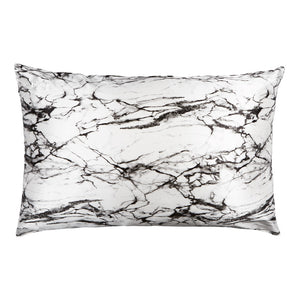 Light Marble Pillowcase Close-Up – Blissy 22 Momme Silk