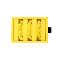 Blissy Mulberry Silk Blissy Skinny Scrunchies – Sunshine Yellow